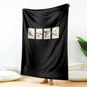Silly Goose Carpenter Throw Blanket Funny Woodworker Dad Gift TS12 Print Your Wear
