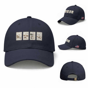 Silly Goose Carpenter Baseball Cap Funny Woodworker Dad Gift TS12 Baseball Cap Universal Fit Navy Print Your Wear