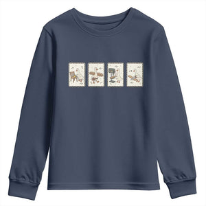 Silly Goose Carpenter Youth Sweatshirt Funny Woodworker Dad Gift TS12 Navy Print Your Wear