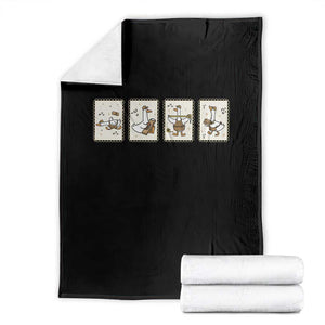 Silly Goose Builder Throw Blanket Funny Woodworker Dad Gift TS12 Black Print Your Wear