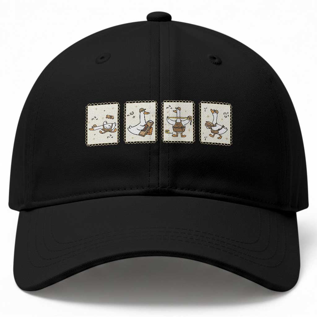 Silly Goose Builder Baseball Cap Funny Woodworker Dad Gift TS12 Print Your Wear