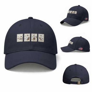 Silly Goose Builder Baseball Cap Funny Woodworker Dad Gift TS12 Baseball Cap Universal Fit Navy Print Your Wear