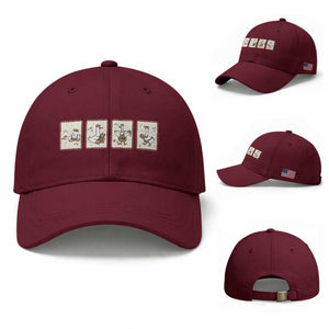 Silly Goose Builder Baseball Cap Funny Woodworker Dad Gift TS12 Baseball Cap Universal Fit Maroon Print Your Wear