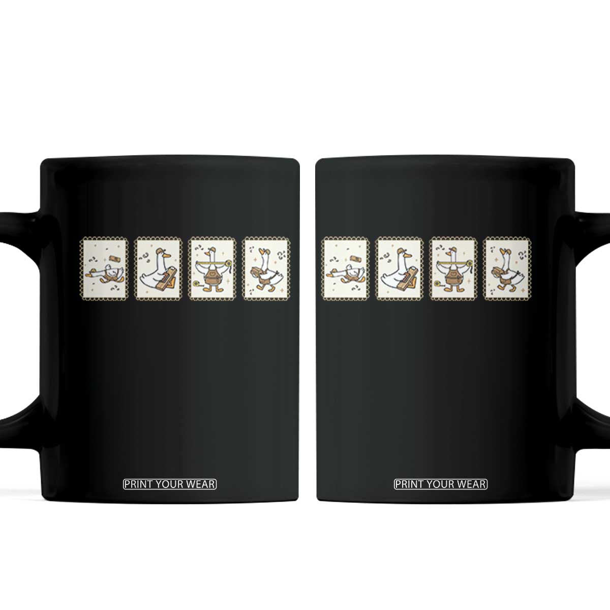 Silly Goose Builder Coffee Mug Funny Woodworker Dad Gift TS12 Black Print Your Wear
