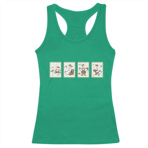 Silly Goose Builder Racerback Tank Top Funny Woodworker Dad Gift TS12 Irish Green Print Your Wear