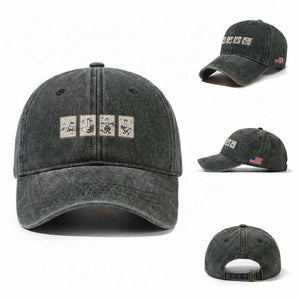 Silly Goose Builder Washed Cotton Baseball Cap Funny Woodworker Dad Gift TS12 Washed Cap Universal Fit Dark Green Print Your Wear