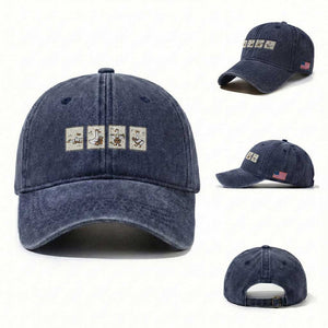 Silly Goose Builder Washed Cotton Baseball Cap Funny Woodworker Dad Gift TS12 Washed Cap Universal Fit Navy Print Your Wear
