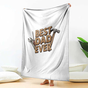 Funny Woodworking Dad Gift Throw Blanket Best Dad Ever TS12 Print Your Wear