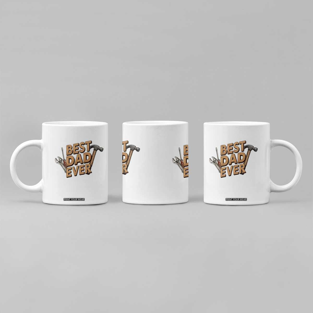 Funny Woodworking Dad Gift Coffee Mug Best Dad Ever TS12 Print Your Wear