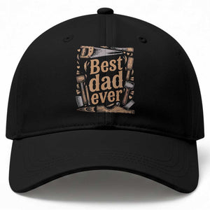 Woodworking Fathers Day Gift Baseball Cap Best Dad Ever TS12 Print Your Wear