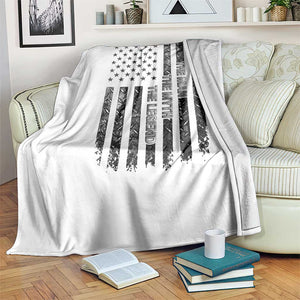 Dad The Man The Myth The Legend Throw Blanket Proud American Welder Gift TS12 Print Your Wear