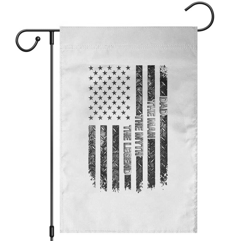 Dad The Man The Myth The Legend Garden Flag Proud American Welder Gift TS12 White Print Your Wear