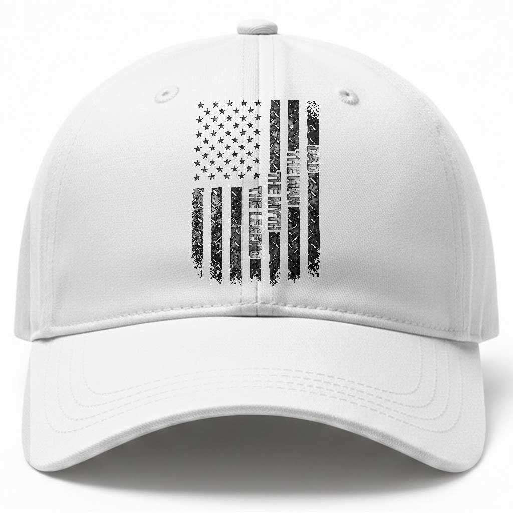 Dad The Man The Myth The Legend Baseball Cap Proud American Welder Gift TS12 Print Your Wear