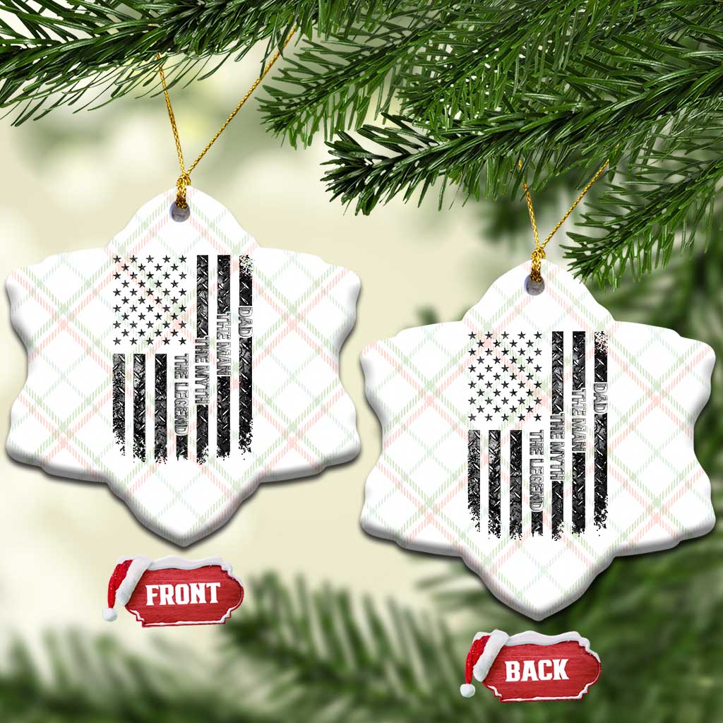 Dad The Man The Myth The Legend Ceramic Ornament Proud American Welder Gift TS12 Print Your Wear
