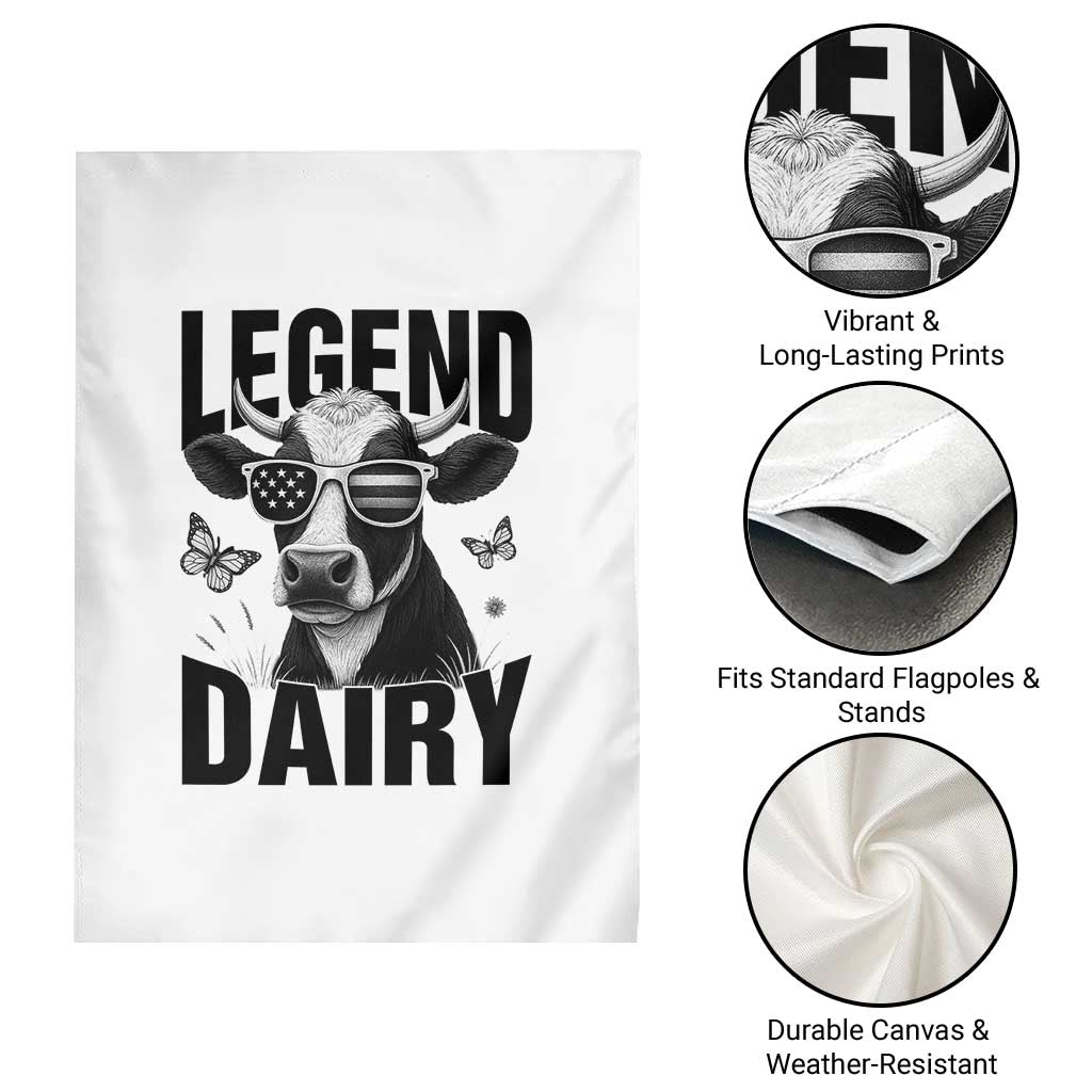 Legend Dairy Garden Flag Funny Farmer Milk Joke Cow TS12 Print Your Wear