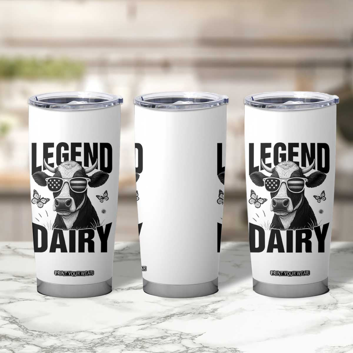 Legend Dairy Tumbler Cup Funny Farmer Milk Joke Cow TS12 Print Your Wear