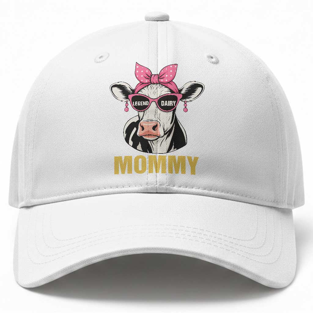 Legend Dairy Mommy Baseball Cap Funny Farmer Milk Joke Cow Mothers Day TS12 Print Your Wear
