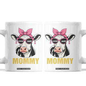 Legend Dairy Mommy Coffee Mug Funny Farmer Milk Joke Cow Mothers Day TS12 White Print Your Wear