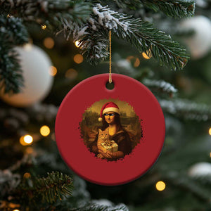 Xmas Mona Lisa Christmas Ornament Funny Holiday Kitty Lover TS12 Print Your Wear
