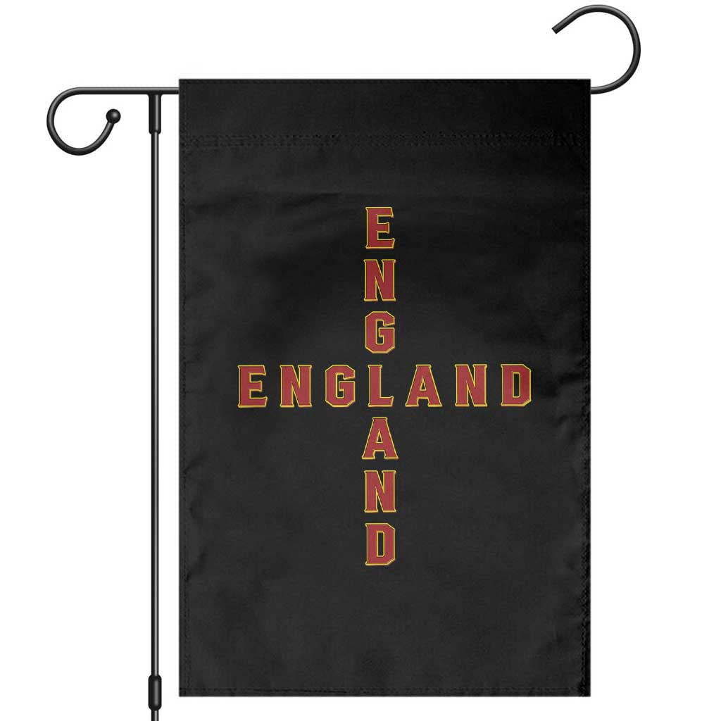 England Pride Cross Shape Typography Graphic Garden Flag TS12 White Print Your Wear