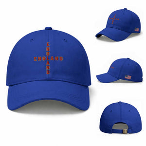 England Pride Cross Shape Typography Graphic Baseball Cap TS12 Baseball Cap Universal Fit Royal Blue Print Your Wear