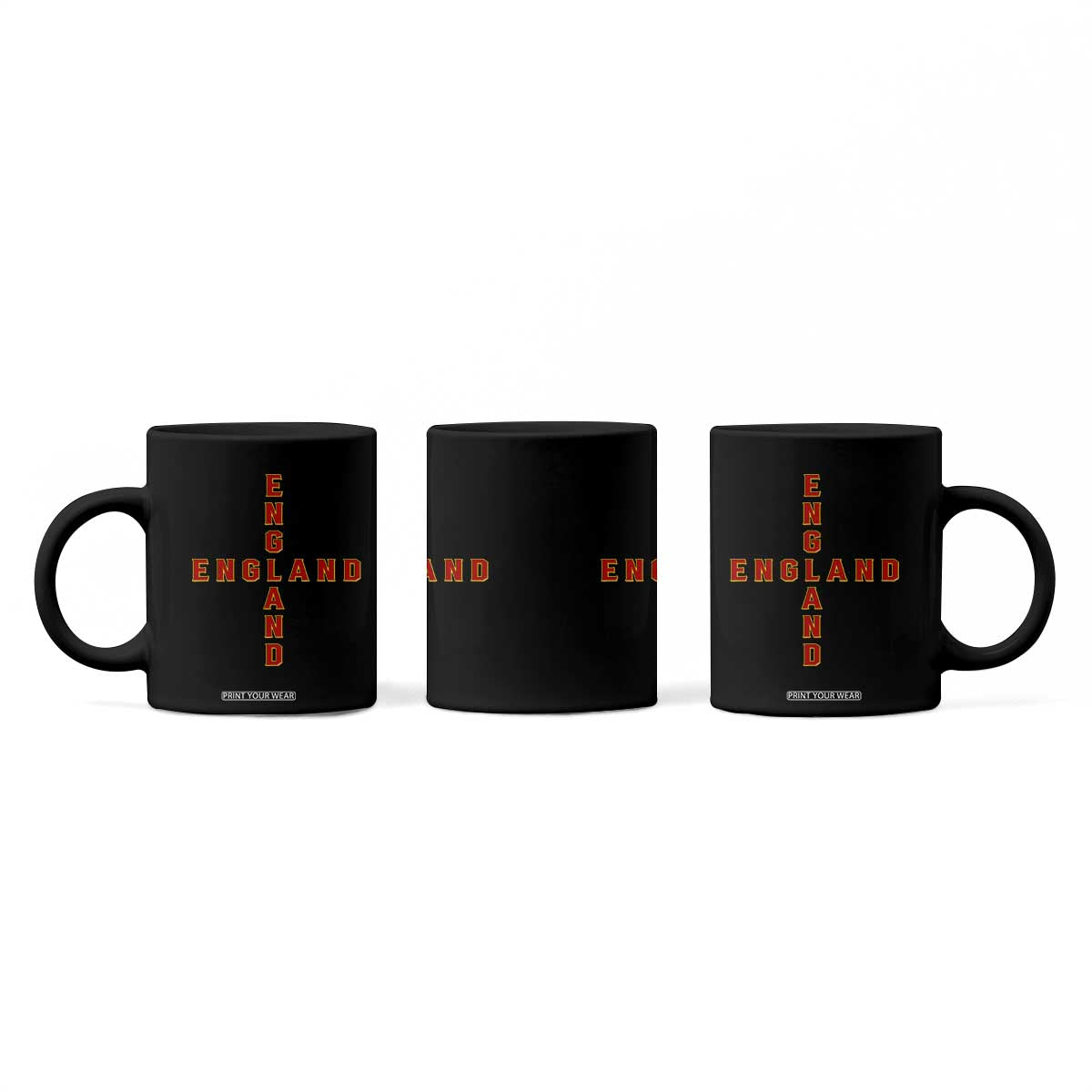 England Pride Cross Shape Typography Graphic Coffee Mug TS12 Print Your Wear