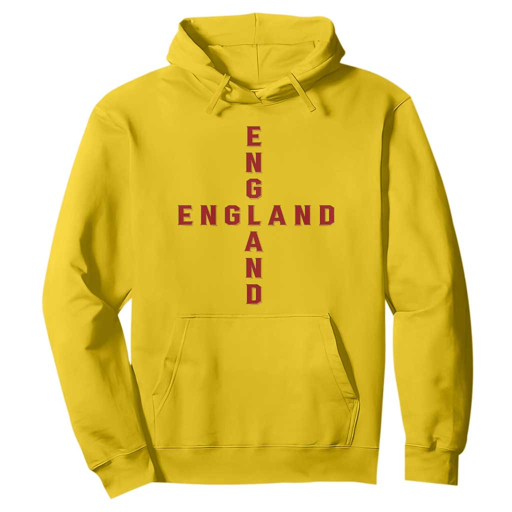 England Pride Cross Shape Typography Graphic Hoodie TS12 Daisy Print Your Wear