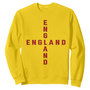 England Pride Cross Shape Typography Graphic Sweatshirt TS12 Daisy Print Your Wear
