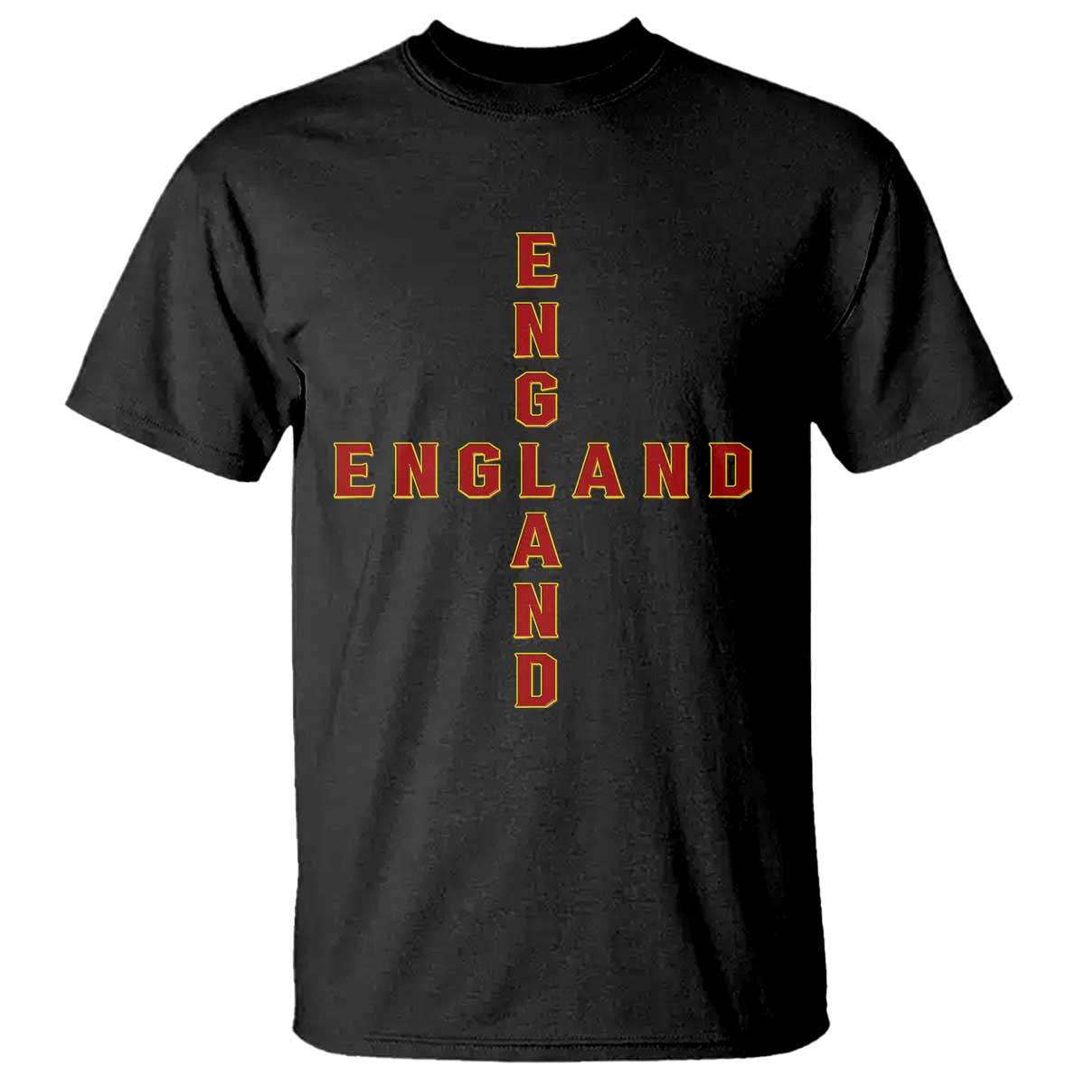 England Pride Cross Shape Typography Graphic T Shirt TS12 Black Print Your Wear