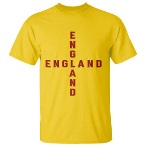 England Pride Cross Shape Typography Graphic T Shirt TS12 Daisy Print Your Wear