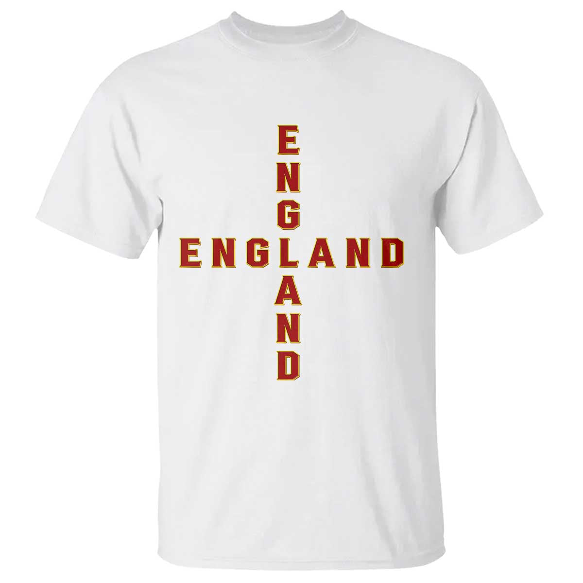 England Pride Cross Shape Typography Graphic T Shirt TS12 White Print Your Wear