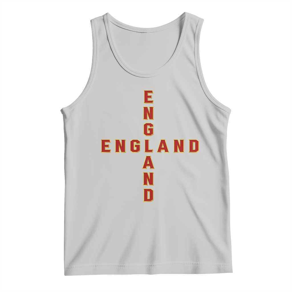 England Pride Cross Shape Typography Graphic Tank Top TS12 Ash Print Your Wear