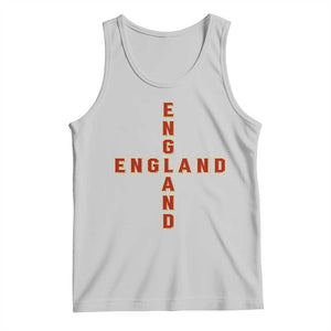 England Pride Cross Shape Typography Graphic Tank Top TS12 Ash Print Your Wear