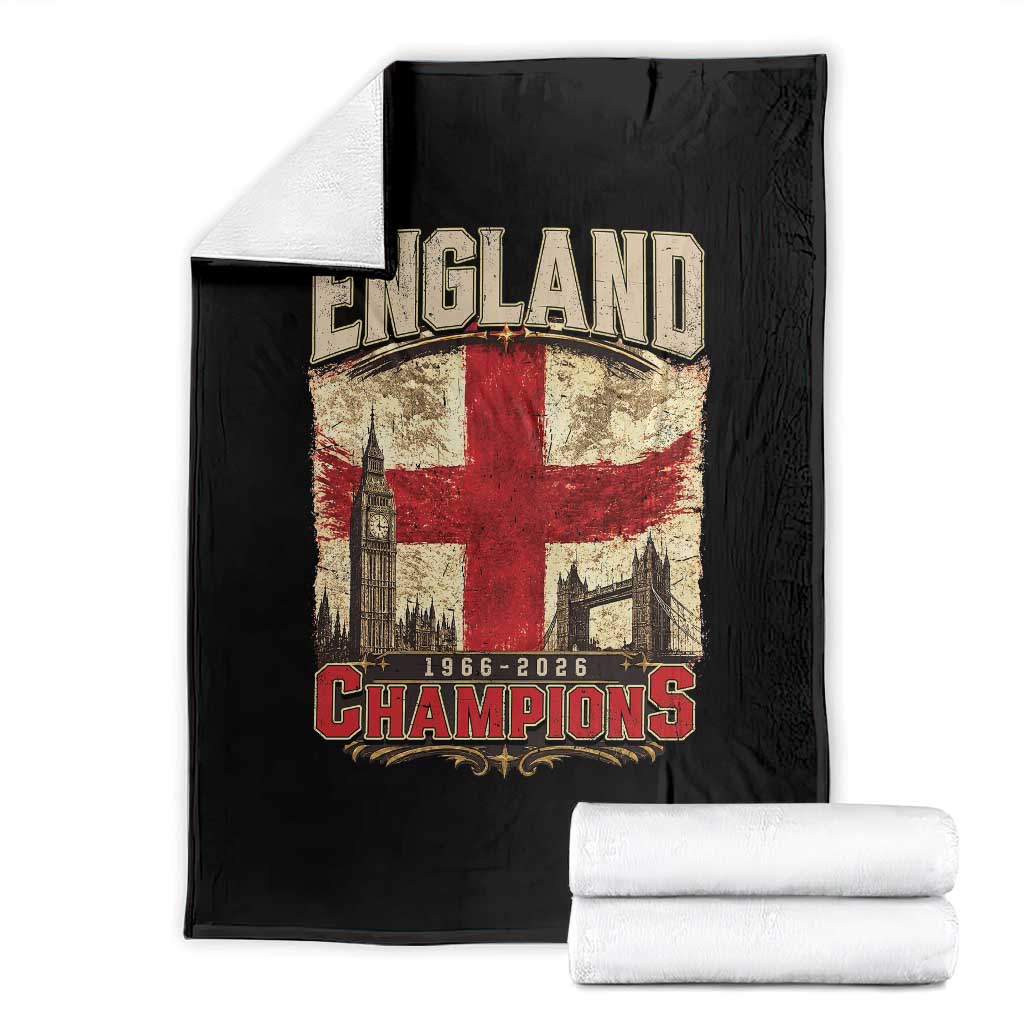 Vintage England Champions Throw Blanket Proud Football Fan Heritage TS12 White Print Your Wear
