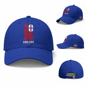 Vintage England Champions Baseball Cap Football Supporter Graphic TS12 Baseball Cap Universal Fit Royal Blue Print Your Wear