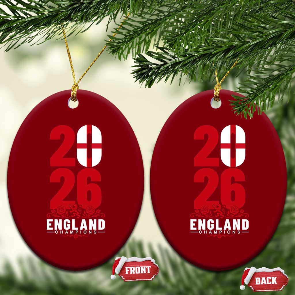 Vintage England Champions Ceramic Ornament Football Supporter Graphic TS12 Print Your Wear