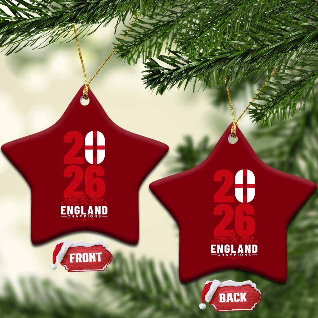 Vintage England Champions Ceramic Ornament Football Supporter Graphic TS12 Print Your Wear