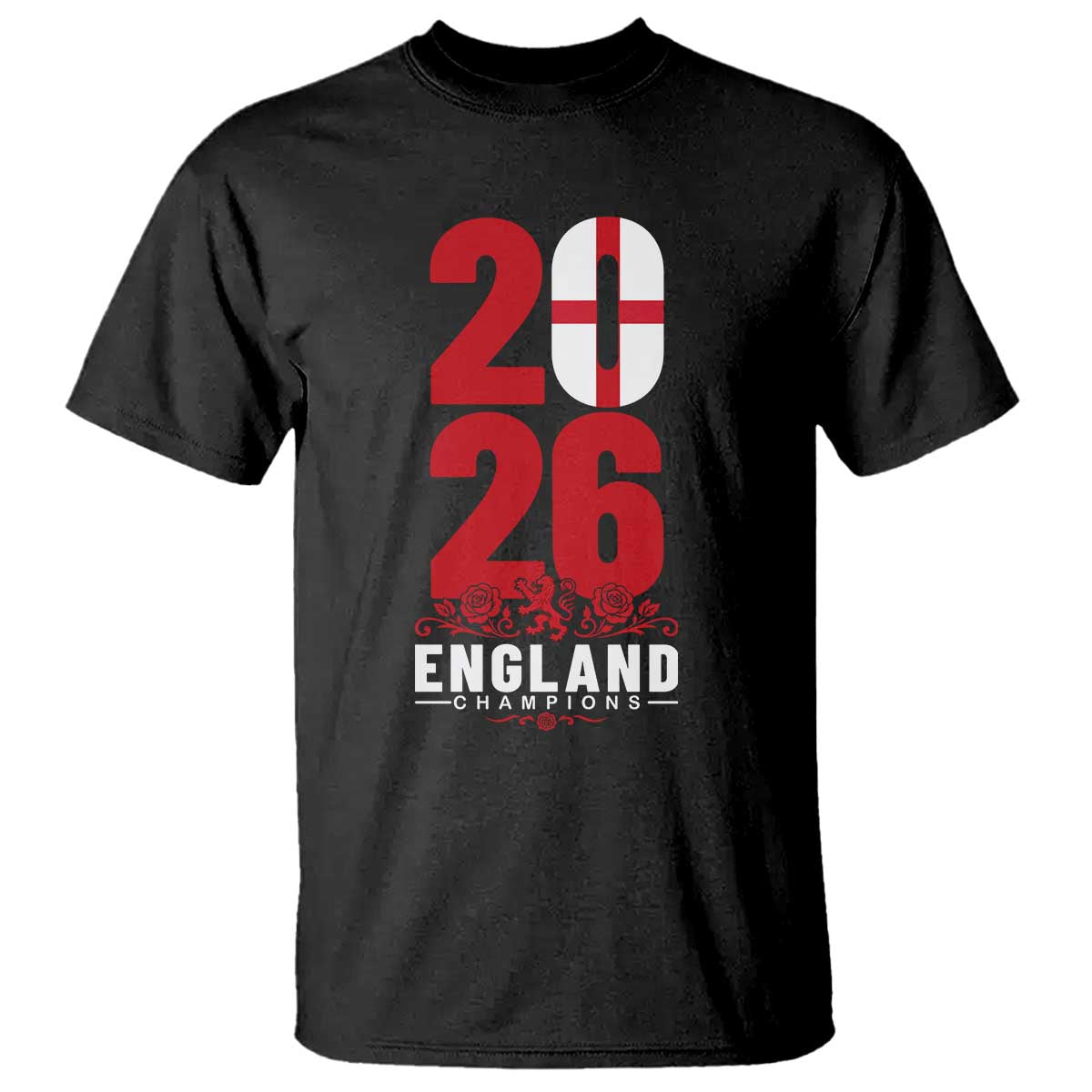 Vintage England Champions T Shirt Football Supporter Graphic TS12 Black Print Your Wear