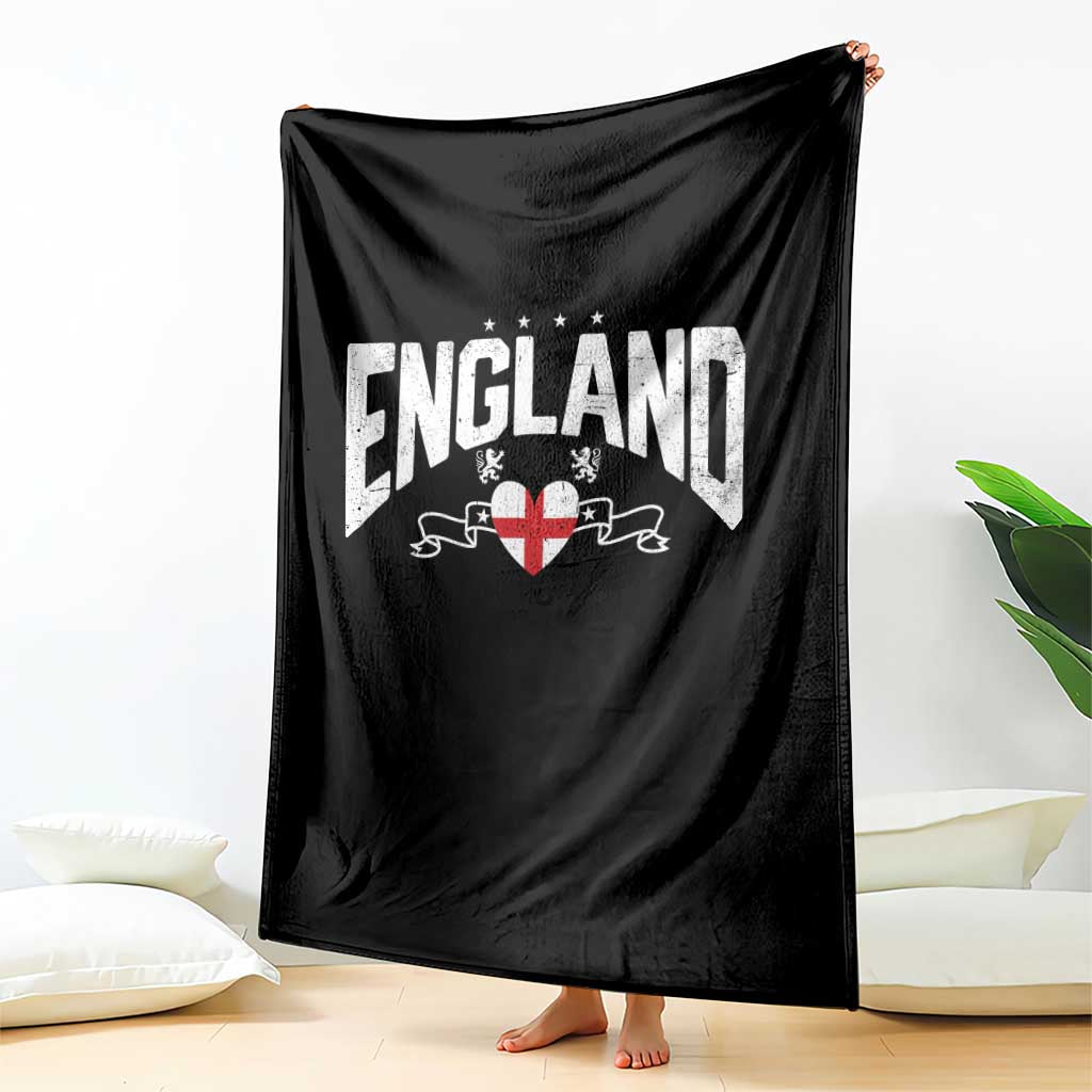 England Flag Heart Throw Blanket Patriotic English Pride Graphic Gift TS12 Print Your Wear