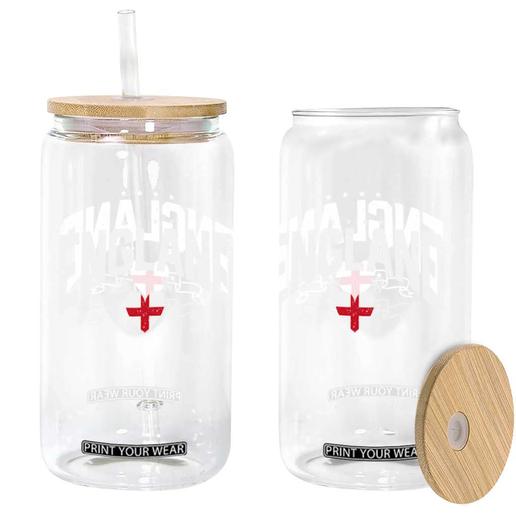 England Flag Heart Glass Can Patriotic English Pride Graphic Gift TS12 Print Your Wear