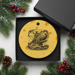 Funny Skeleton Whale Rider Ceramic Ornament Dark Maritime Gothic Vintage Nautical Graphic TS12 1pc Yellow Cheese Print Your Wear