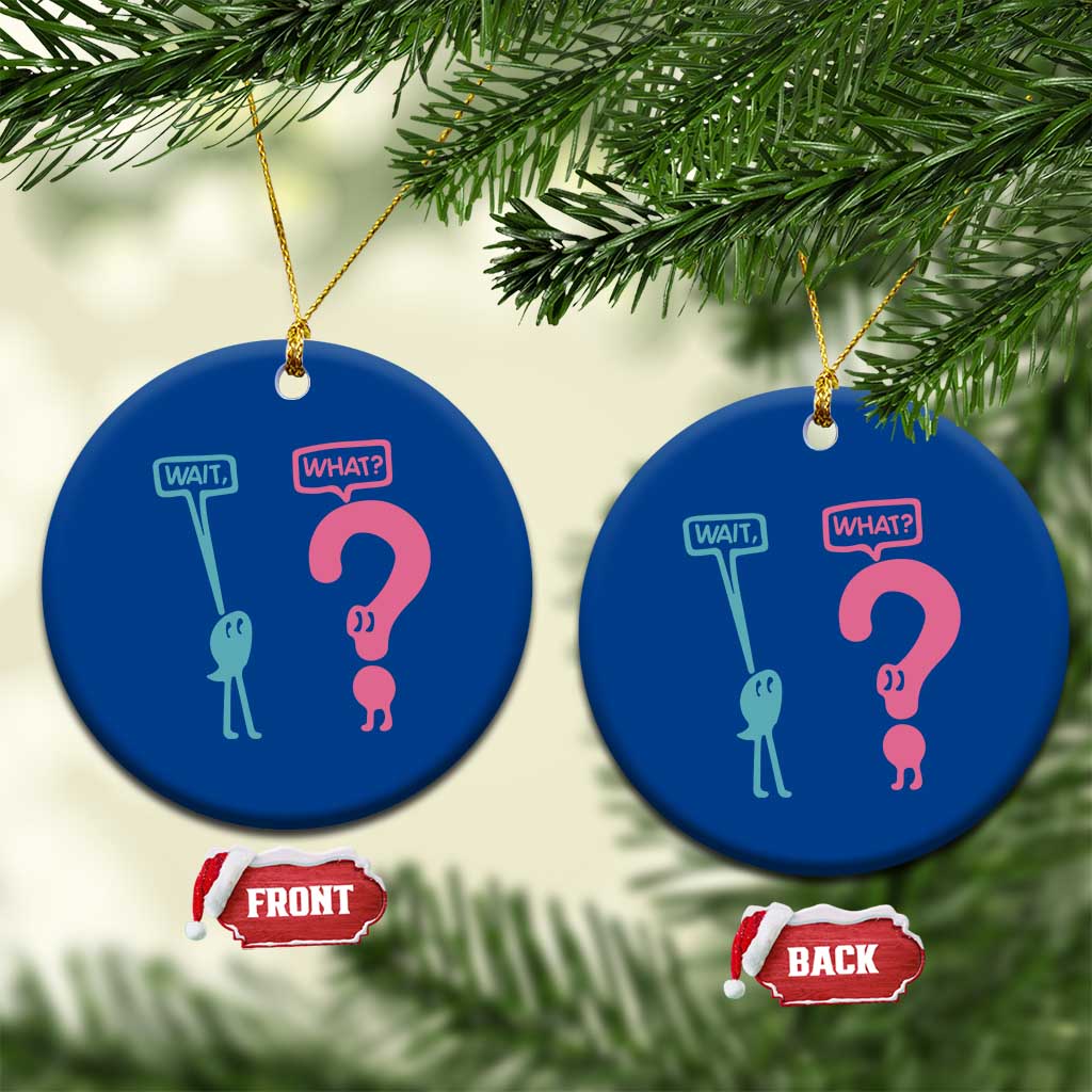 Wait What Grammar English Teacher Ceramic Ornament Funny Punctuation Gift TS12 1pc Blue Print Your Wear