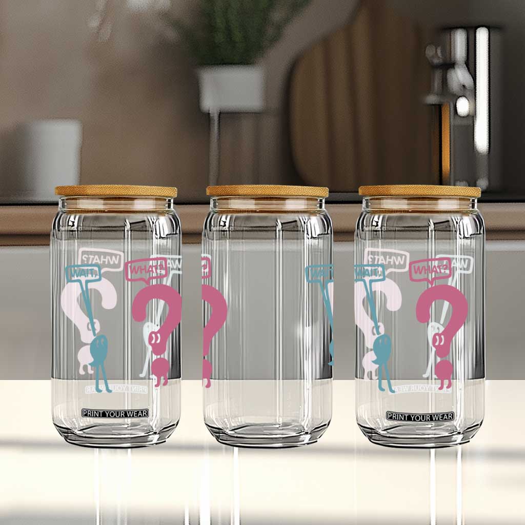 Wait What Grammar English Teacher Glass Can Funny Punctuation Gift TS12 Print Your Wear
