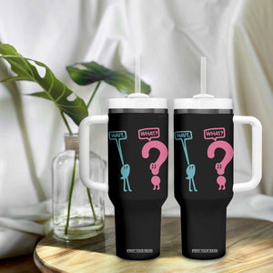 Wait What Grammar English Teacher Tumbler With Handle Funny Punctuation Gift TS12 Print Your Wear