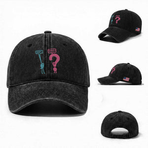 Wait What Grammar English Teacher Washed Cotton Baseball Cap Funny Punctuation Gift TS12 Washed Cap Universal Fit Black Print Your Wear
