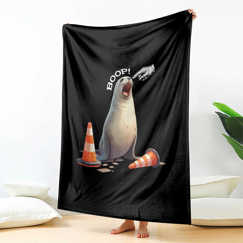 Funny Neil The Seal Boop Throw Blanket Viral Cute Seal Lover Gift TS12 Print Your Wear