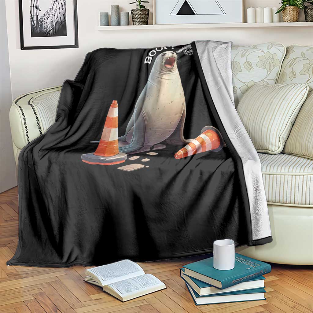 Funny Neil The Seal Boop Throw Blanket Viral Cute Seal Lover Gift TS12 Print Your Wear