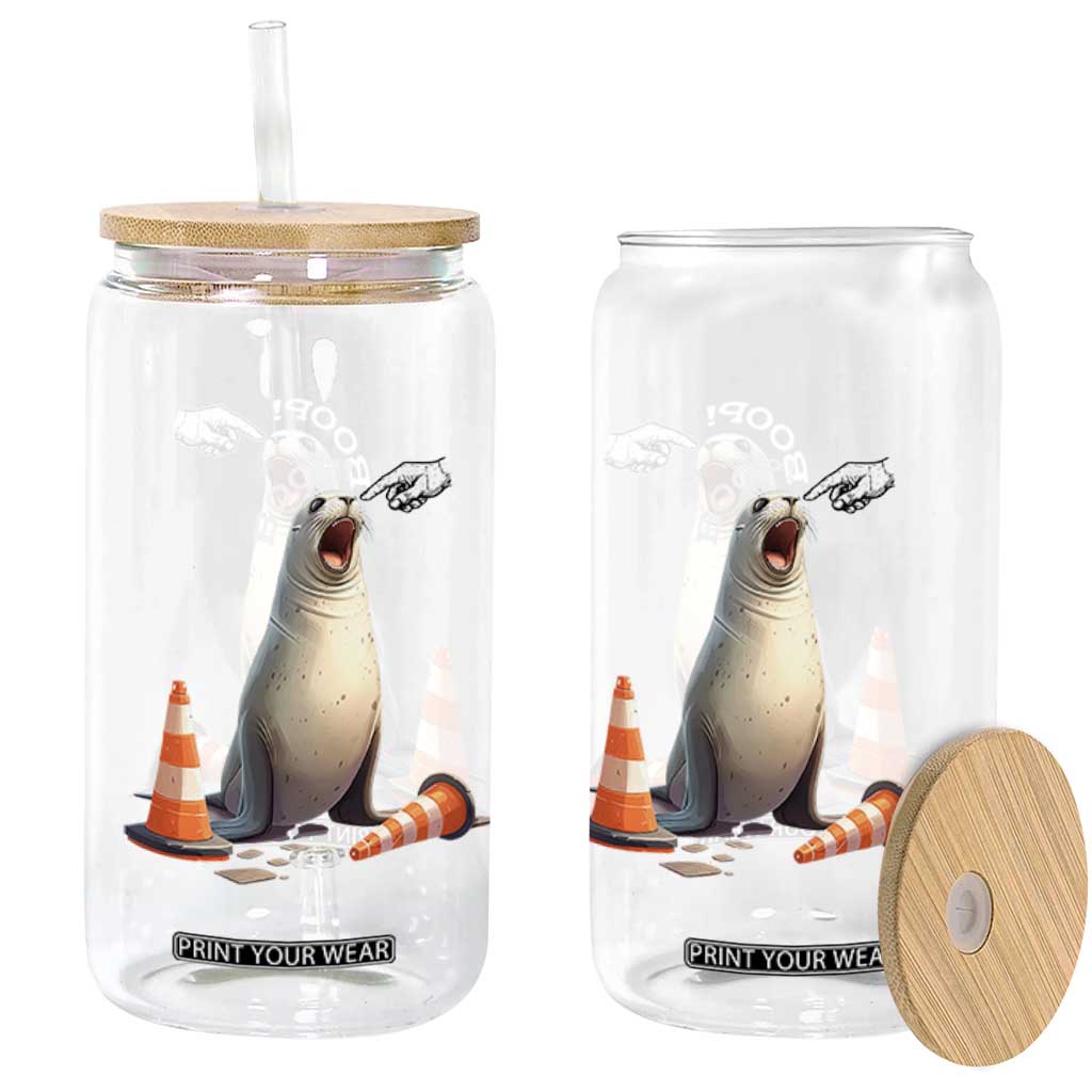 Funny Neil The Seal Boop Glass Can Viral Cute Seal Lover Gift TS12 Print Your Wear
