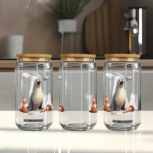 Funny Neil The Seal Boop Glass Can Viral Cute Seal Lover Gift TS12 Print Your Wear