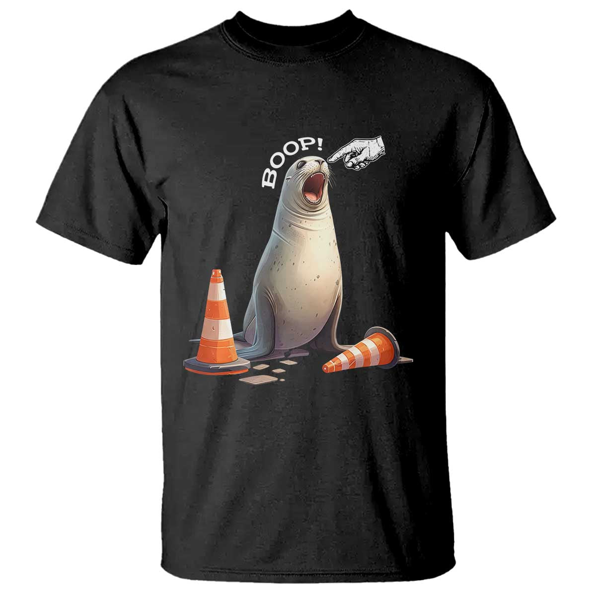 Funny Neil The Seal Boop T Shirt Viral Cute Seal Lover Gift TS12 Black Print Your Wear